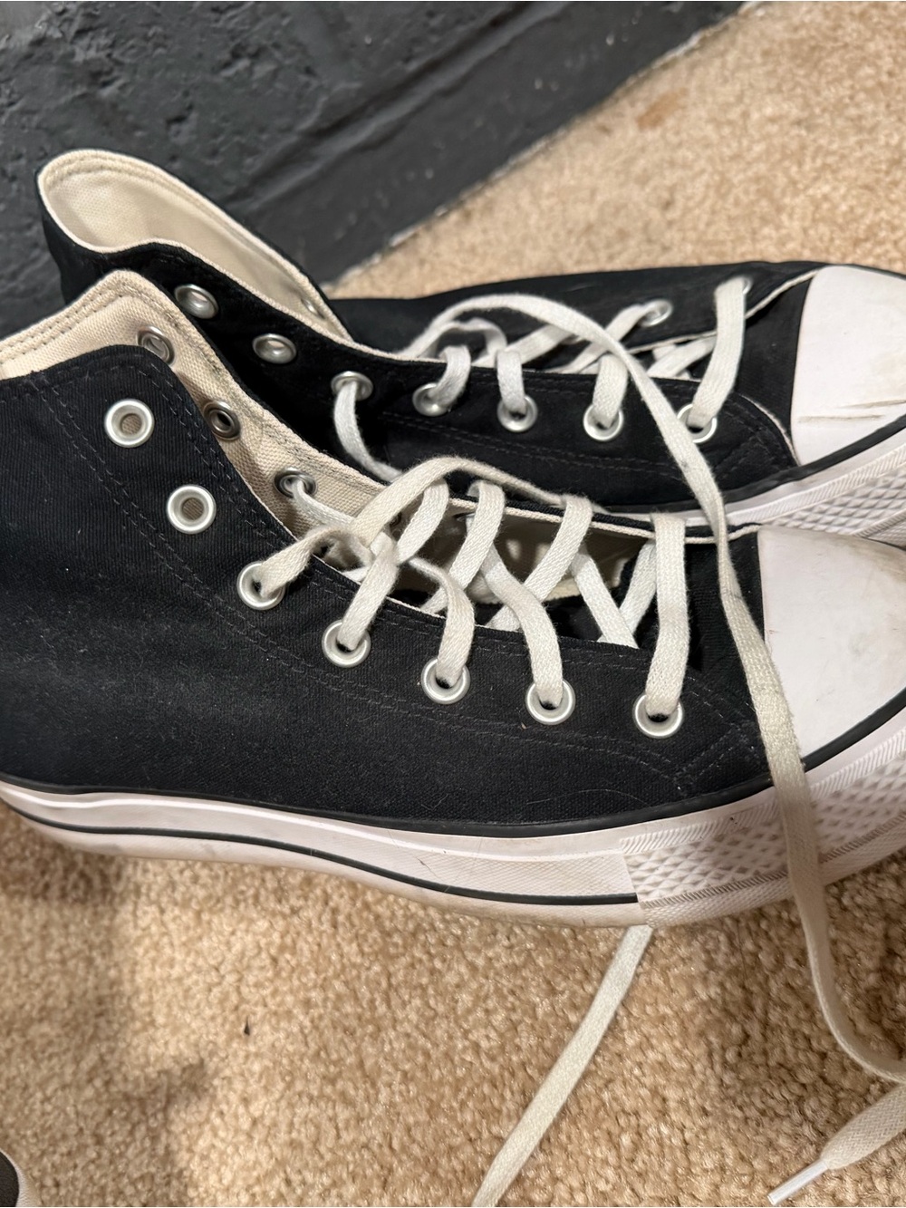 Converse Black and White High-Top Sneakers